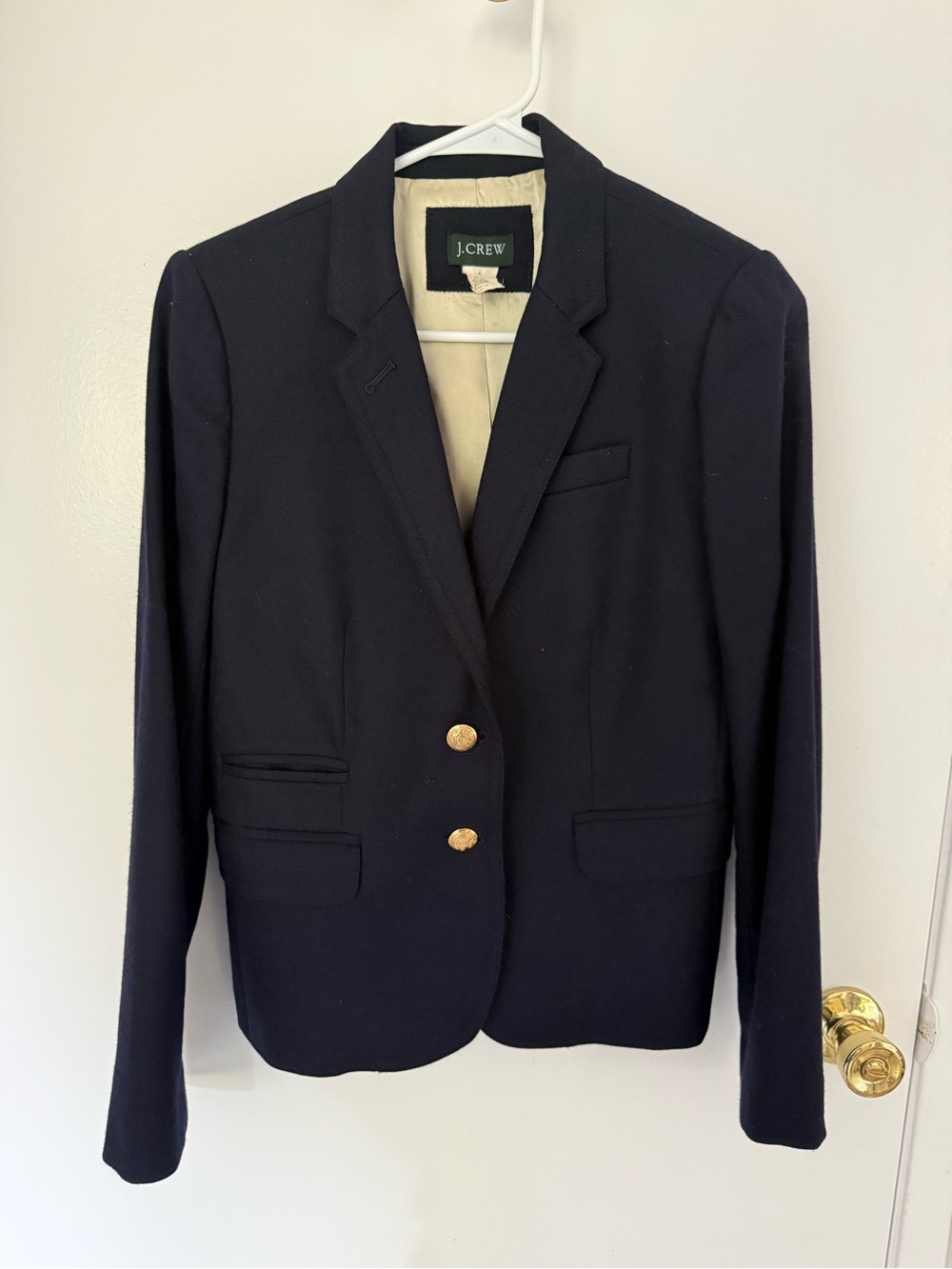 J. Crew Navy Blazer with Gold Buttons